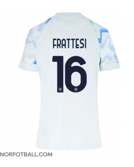Billige Fotballdrakt Inter Milan Davide Frattesi #16 Replika Bortedrakt Dame 2025-26 Kortermet Billige Fotballdrakt Inter Milan Davide Frattesi #16 Replika Bortedrakt Dame 2025-26 Kortermet